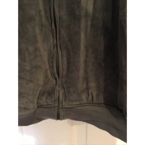 BIG & TALL King Size Velour Tracksuit Sweatsuit Set Black/Grey 2XLT GUC - Picture 5 of 11